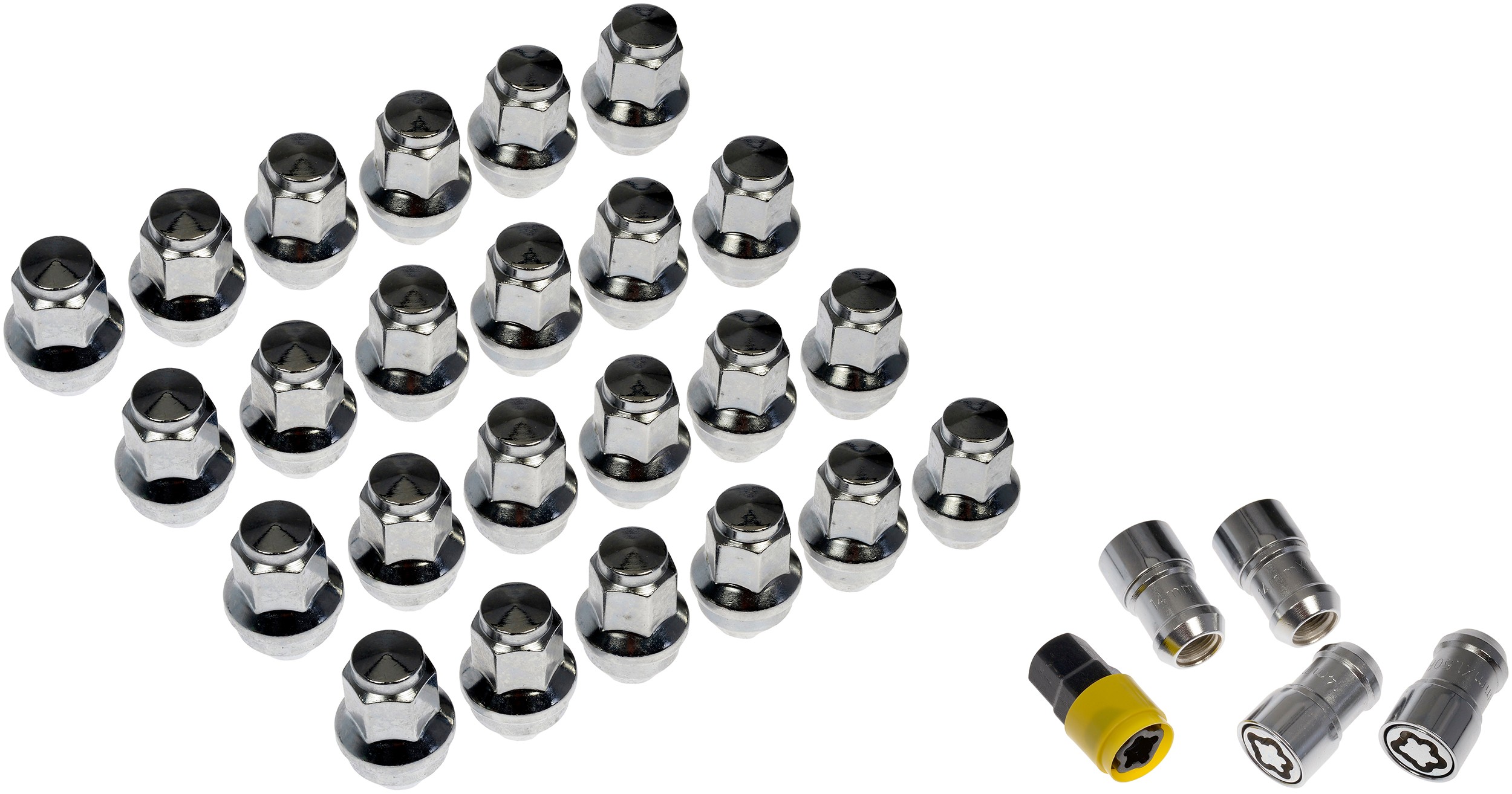 Dorman DOR-611-008FK Wheel Nut Kit M14-1.50 Metric - 21 mm Hex, 44.5 mm Length With Lock - Image 5