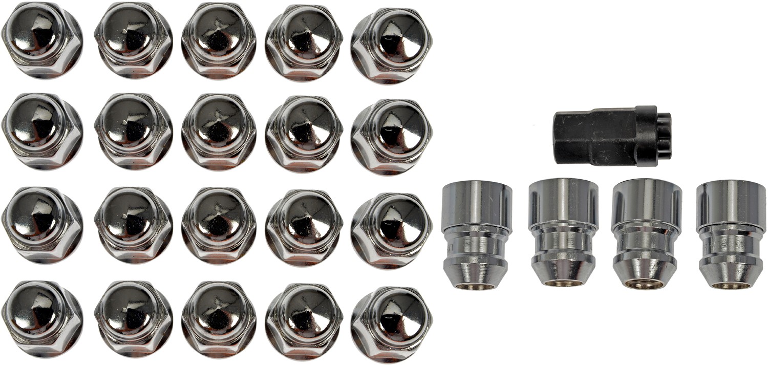 Dorman 611-122FK Wheel Nut Kit 1/2-20 Dometop - 3/4 In. Hex, 1-5/16 In. Length With Lock - Image 4
