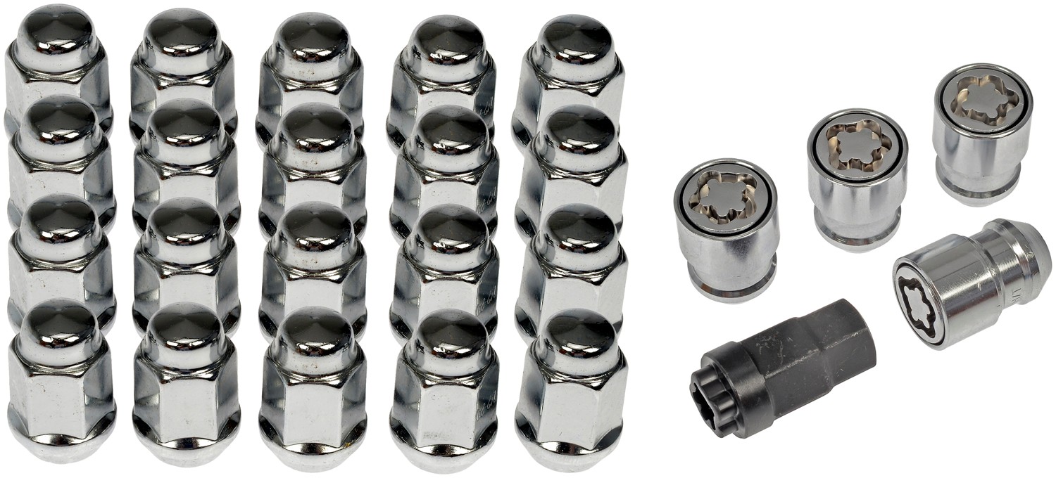 Dorman 611-122FK Wheel Nut Kit 1/2-20 Dometop - 3/4 In. Hex, 1-5/16 In. Length With Lock - Image 5