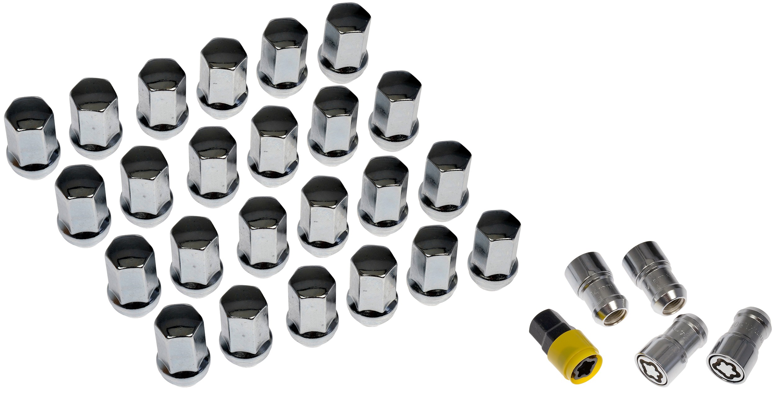 Dorman DOR-611-236FK Wheel Nut Kit M14-1.50 Flattop Nut-22 mm Hex, 44.5 mm Length With Lock - Image 5