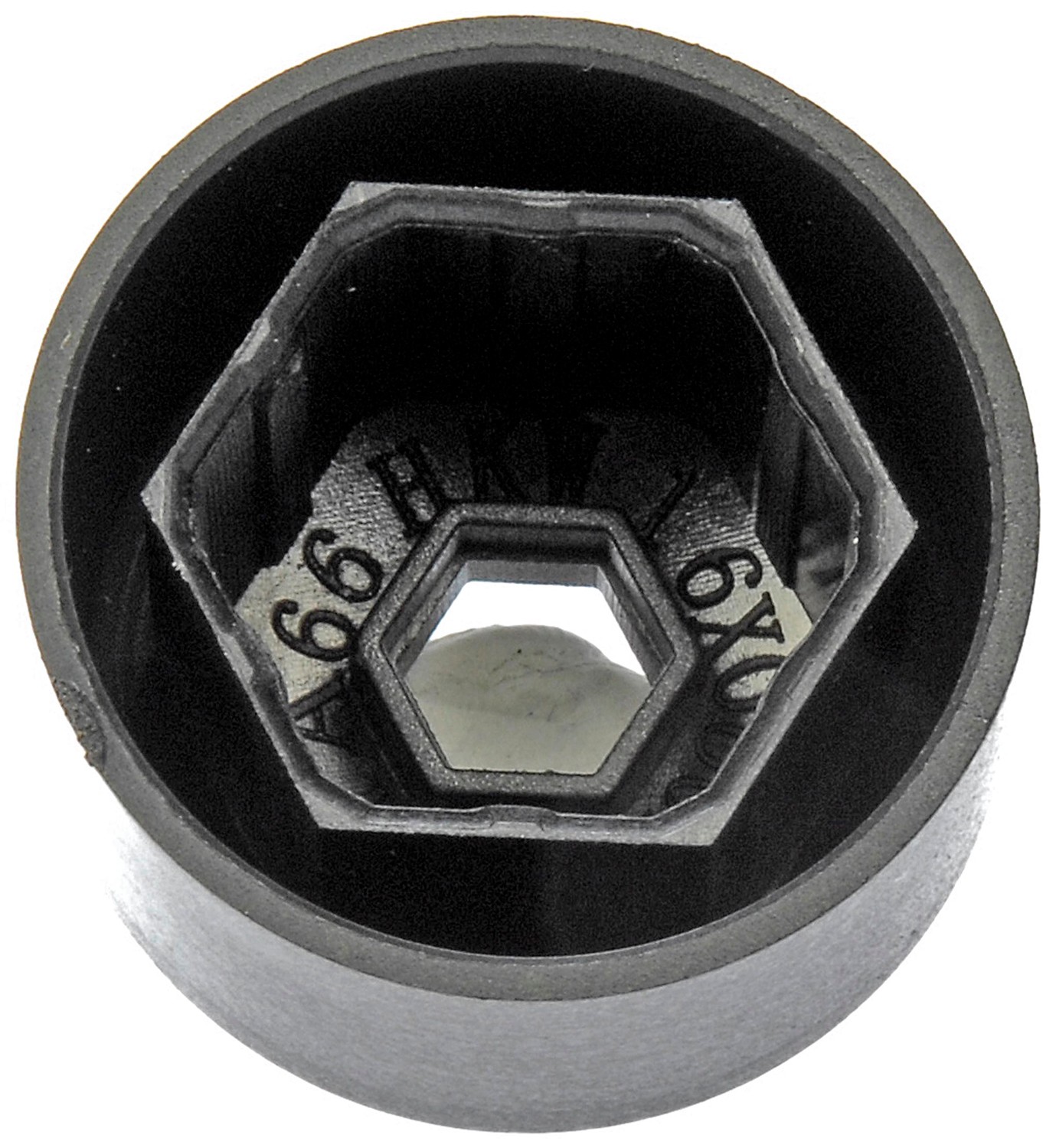 Dorman DOR-611-644 Black Wheel Nut Cover, Push Type