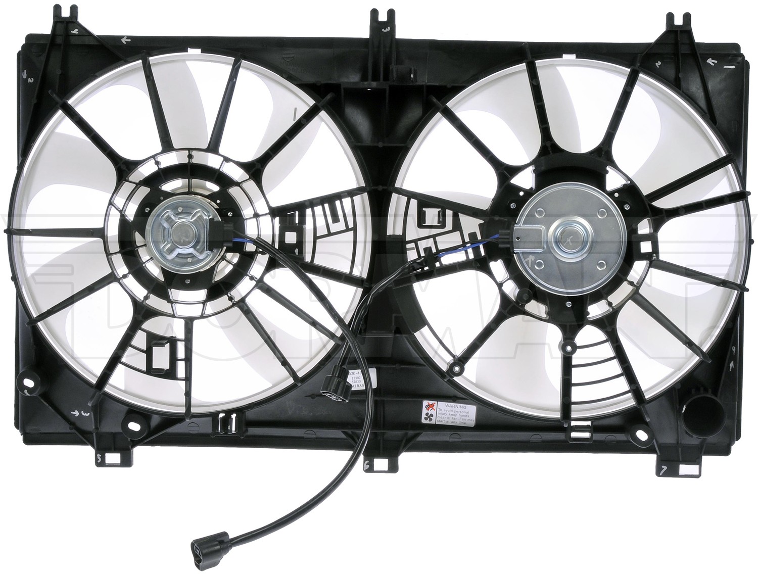 Dorman DOR-620-497 Dual Fan Assembly Without Controller - Image 3