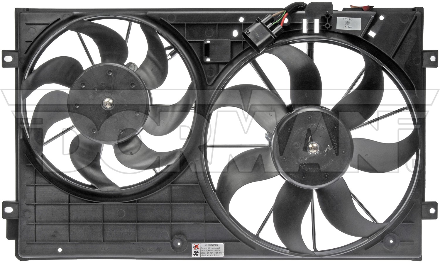 Dorman DOR-620-843 Dual Fan Assembly W/ Motor