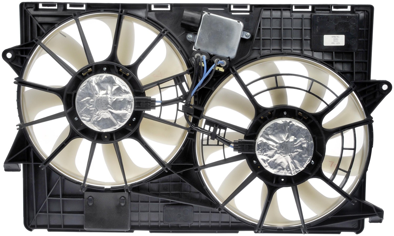Dorman DOR-621-384 Dual Fan Assembly With Resistor And Controller