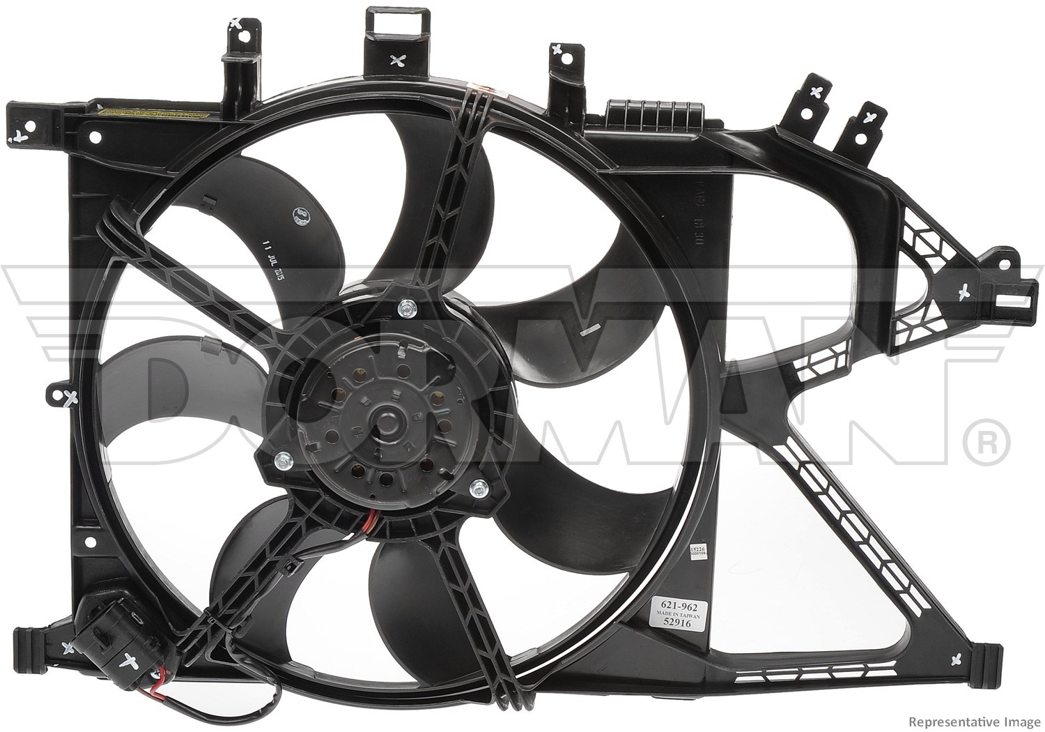 Dorman DOR-621-638 Dual Fan Assembly Without Controller
