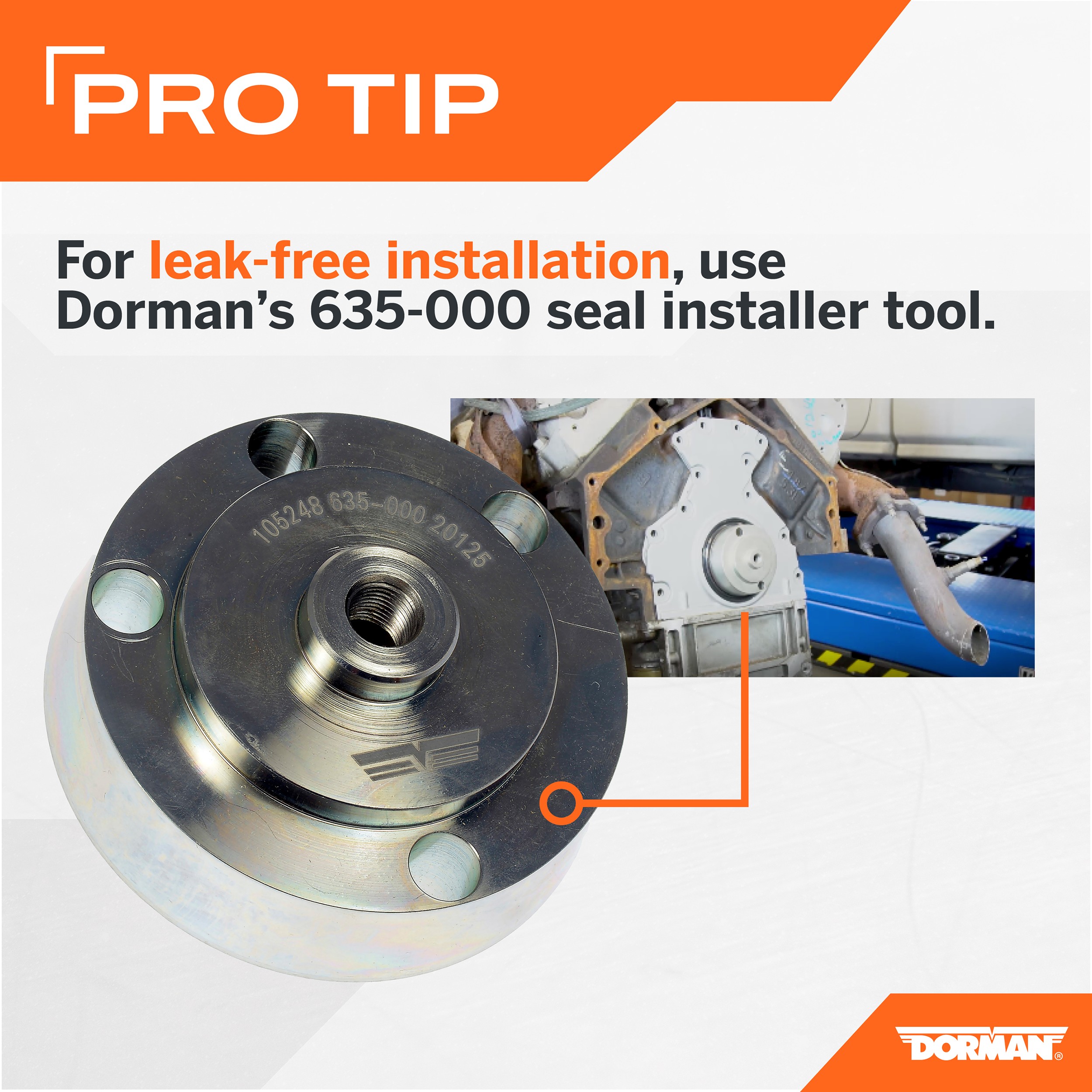 Dorman DOR-635-518 Rear Main Seal Cover Kit - Image 4