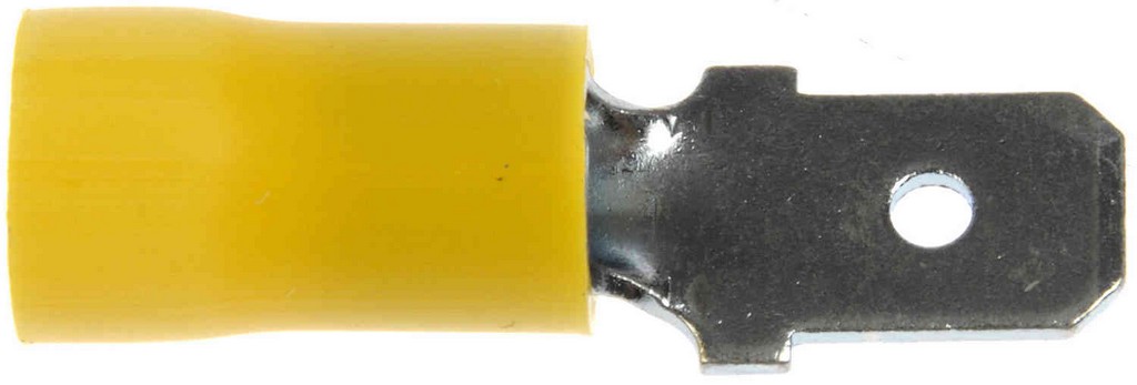 Dorman DOR-638-262 12-10 Gauge Male Slide Disconnect Terminal, .250 In., Yellow