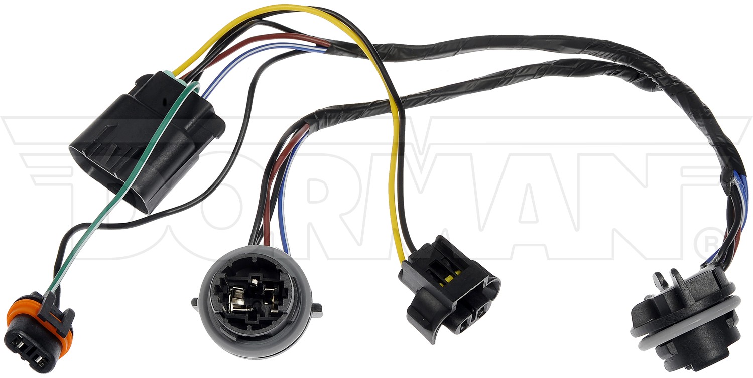 Dorman DOR-645-745 Wiring Harness Assembly With Two Lamp Sockets And Three Connectors