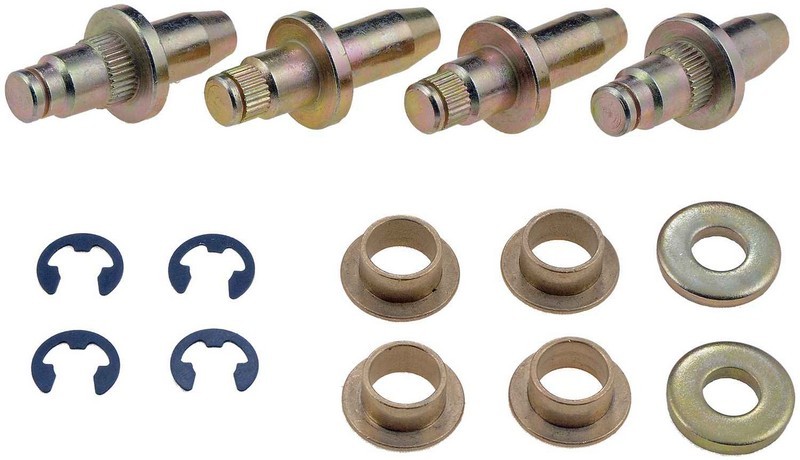 Dorman DOR-703-267 Door Hinge Pin And Bushing Kit - 4 Pins, 4 Bushings, 2 Washers And 4 Clips - Image 2