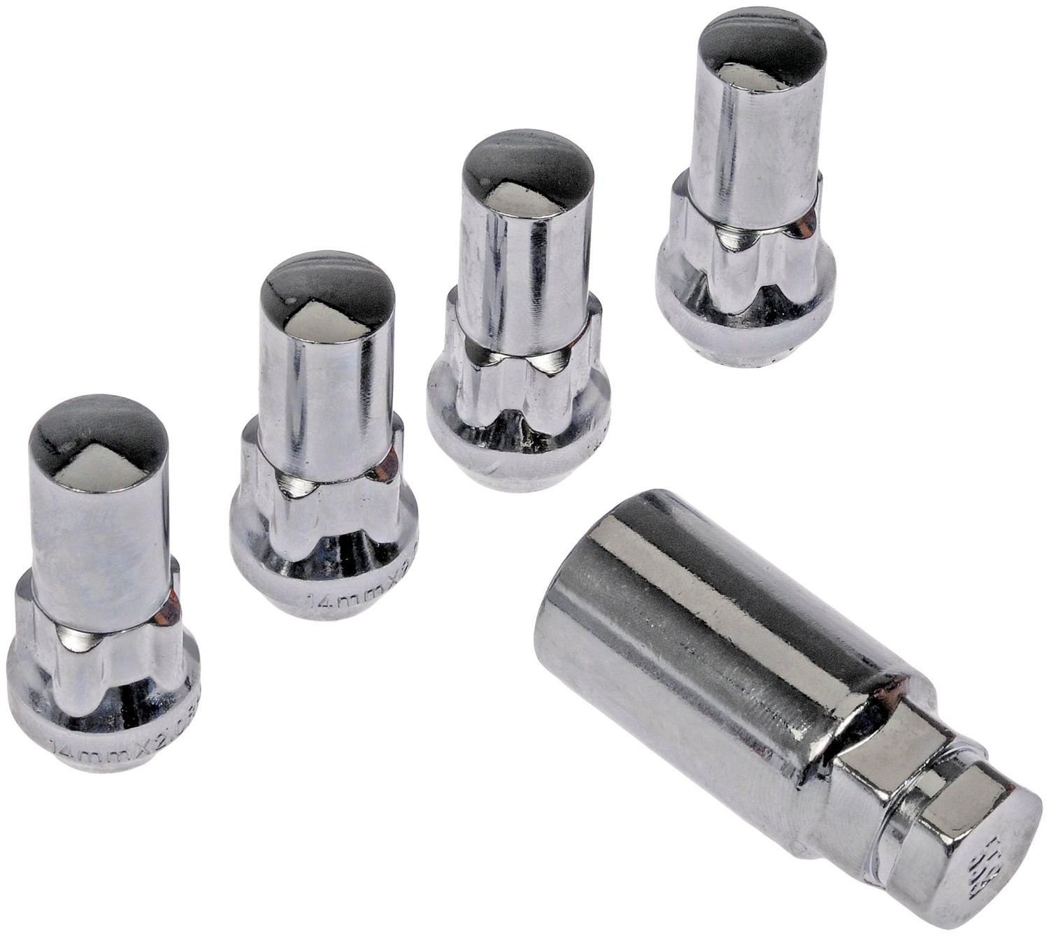 Dorman DOR-711-1028 Wheel Nut Lock Chrome Acorn Nut Set M14-2.0 - Image 2