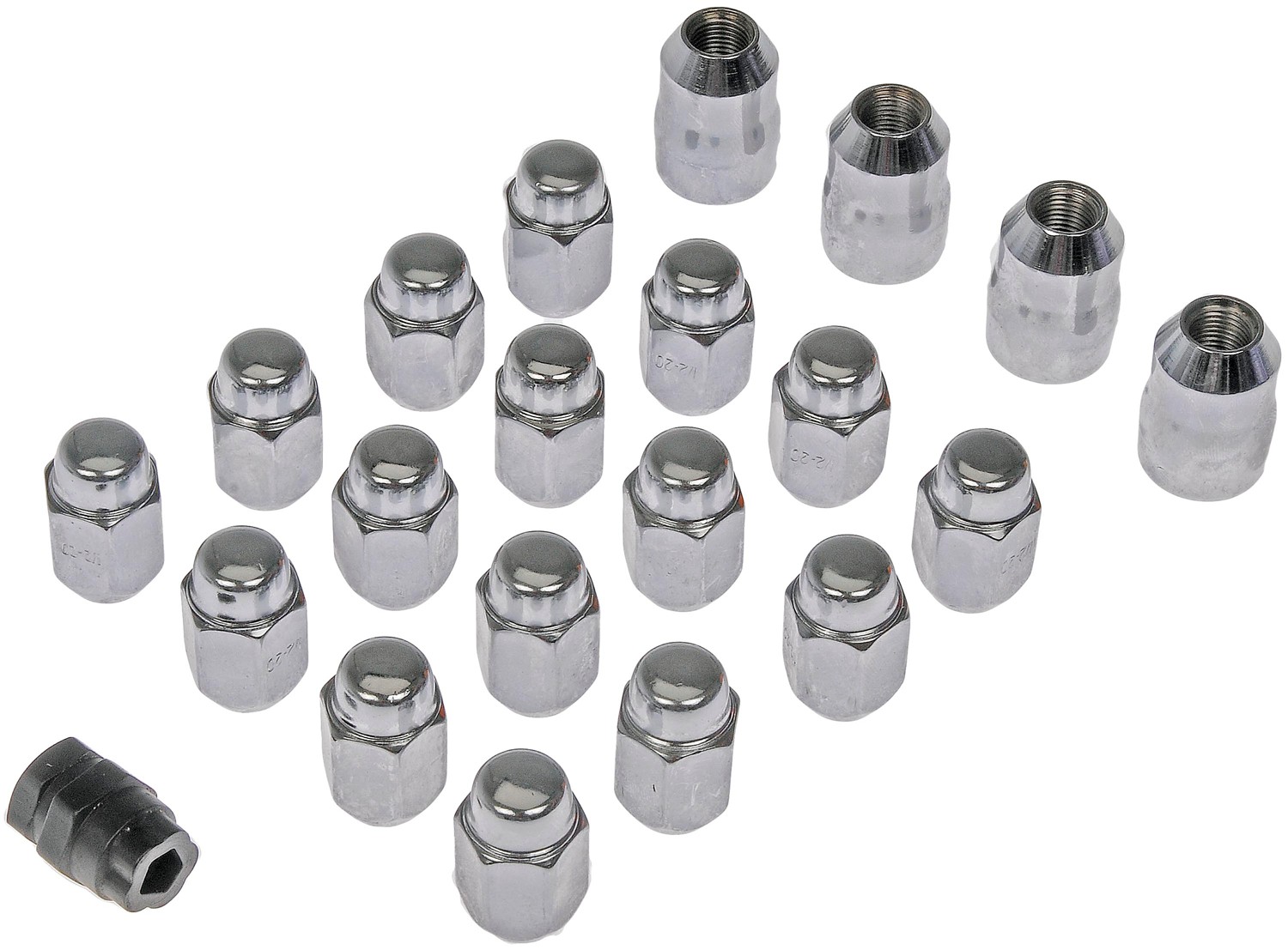 Dorman DOR-711-241 Chrome Acorn 2-Pc 1/2-20 - Image 6