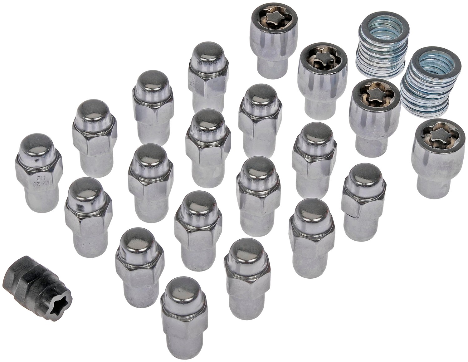 Dorman DOR-711-248 Chrome Std. Mag 2-Pc 1/2-20