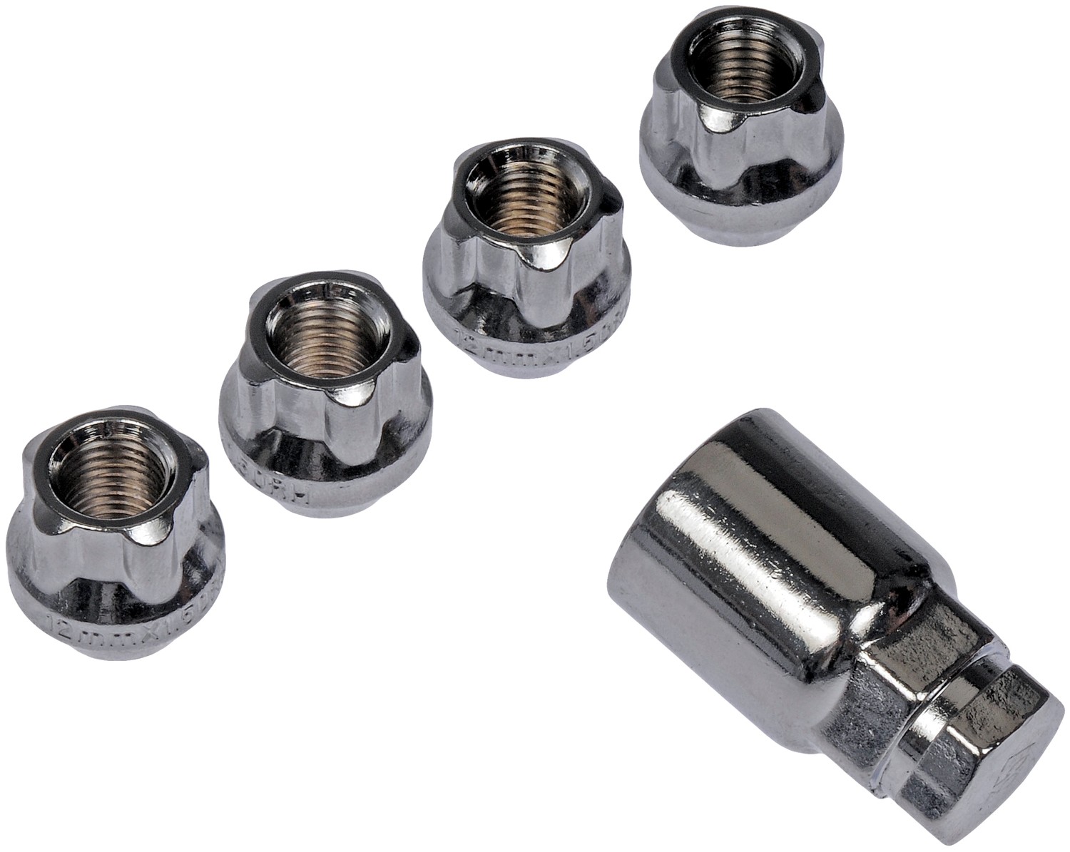 Dorman DOR-711-326 Wheel Nut Lock Chrome Bulge Lock Set M12-1.50 - Image 5