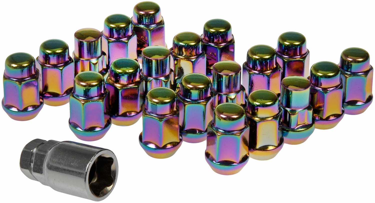 Dorman DOR-711-335G Neo-Chrome Acorn Nut Lock Set M12-1.50