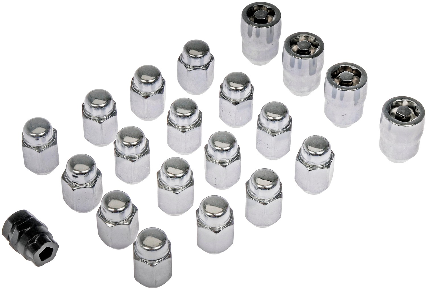 Dorman DOR-711-341 Chrome Acorn Set 20 Piece - M12-1.50 - Image 5