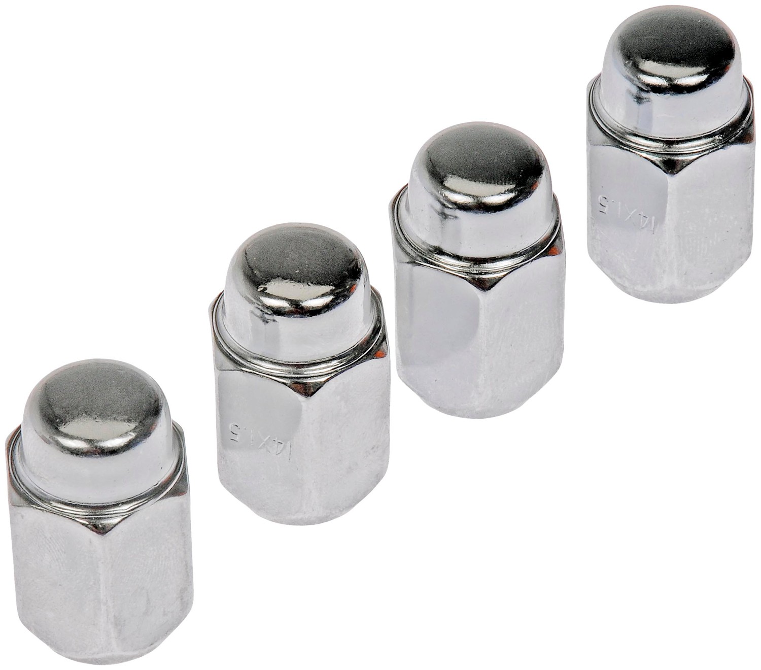 Dorman DOR-711-601 Wheel Nut Chrome Acorn 2-Pc M14-1.50