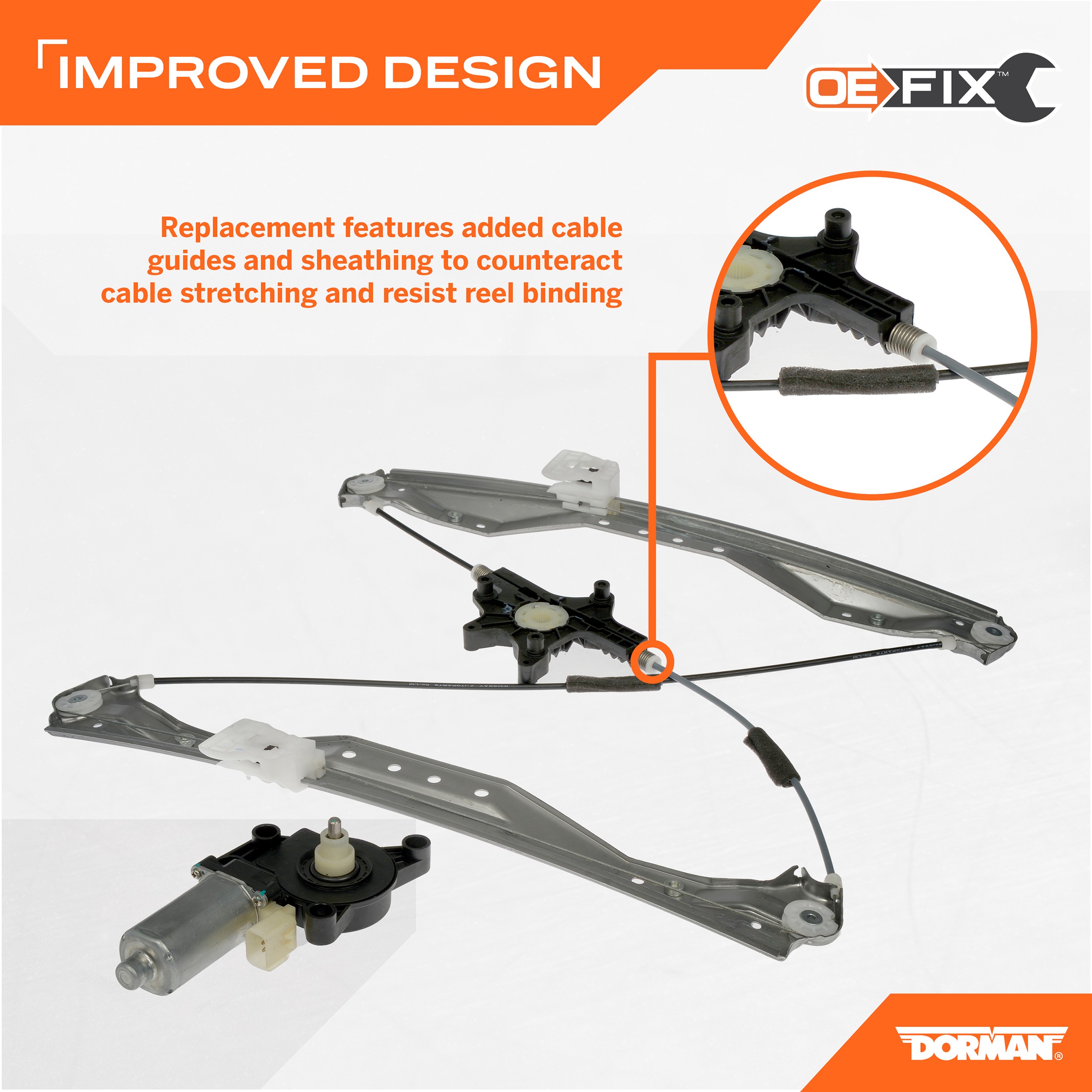 Dorman DOR-748-508 Power Window Regulator And Motor Assembly - Image 3