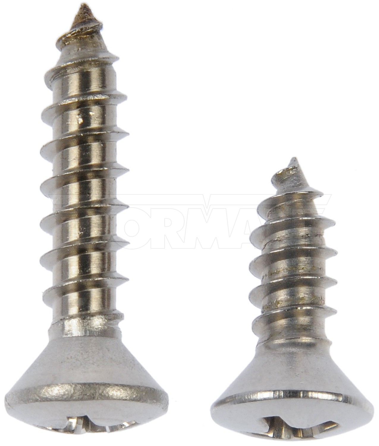 Dorman DOR-784-115D Self Tapping Screws - Stainless Steel - Oval Head - No.8 X 1/2 In., 3/4 In.