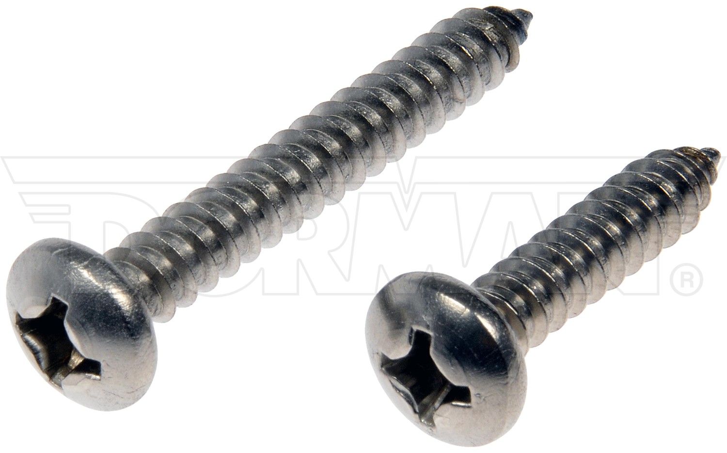 Dorman DOR-784-170D Self Tapping Screws - Stainless Steel - Pan Head - No.12 X 1 In., 1-1/2 In.
