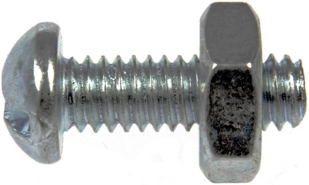 Dorman DOR-784-700 Machine Screw-Round Head Slotted- 6-32 x 1/2 In. With Hex Nut