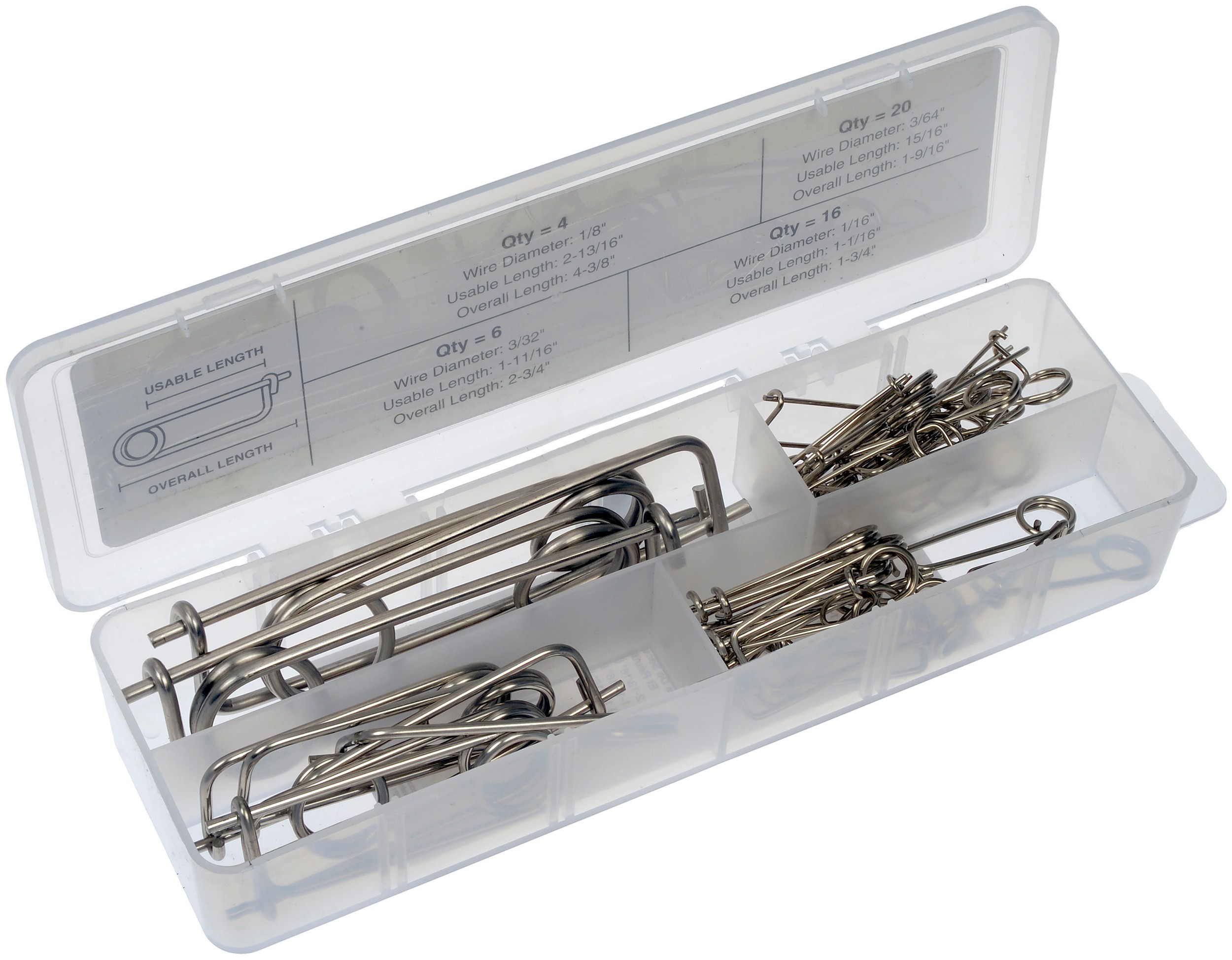 Dorman DOR-799-421 46 Piece Reusable Locking Safety Pins