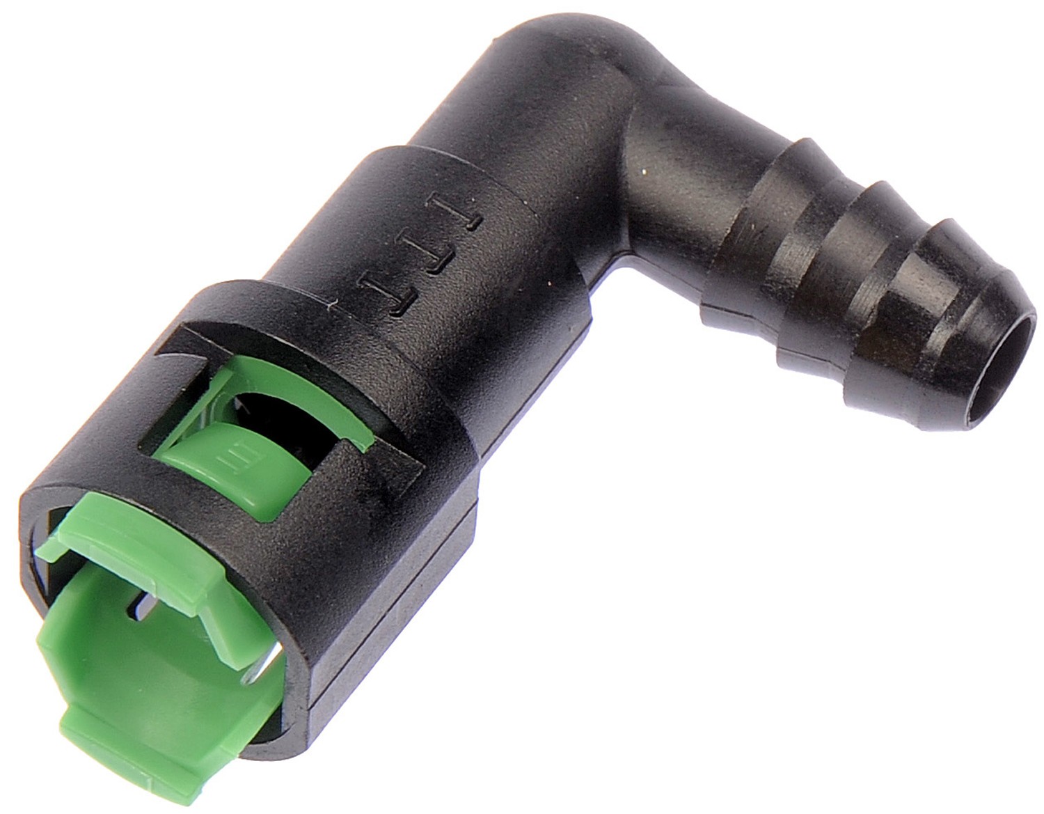Dorman DOR-800-092 Fuel Line Quick Connector 90 Degree Angle 5/16In Steel To 3/8 In.  Nylon Tubing