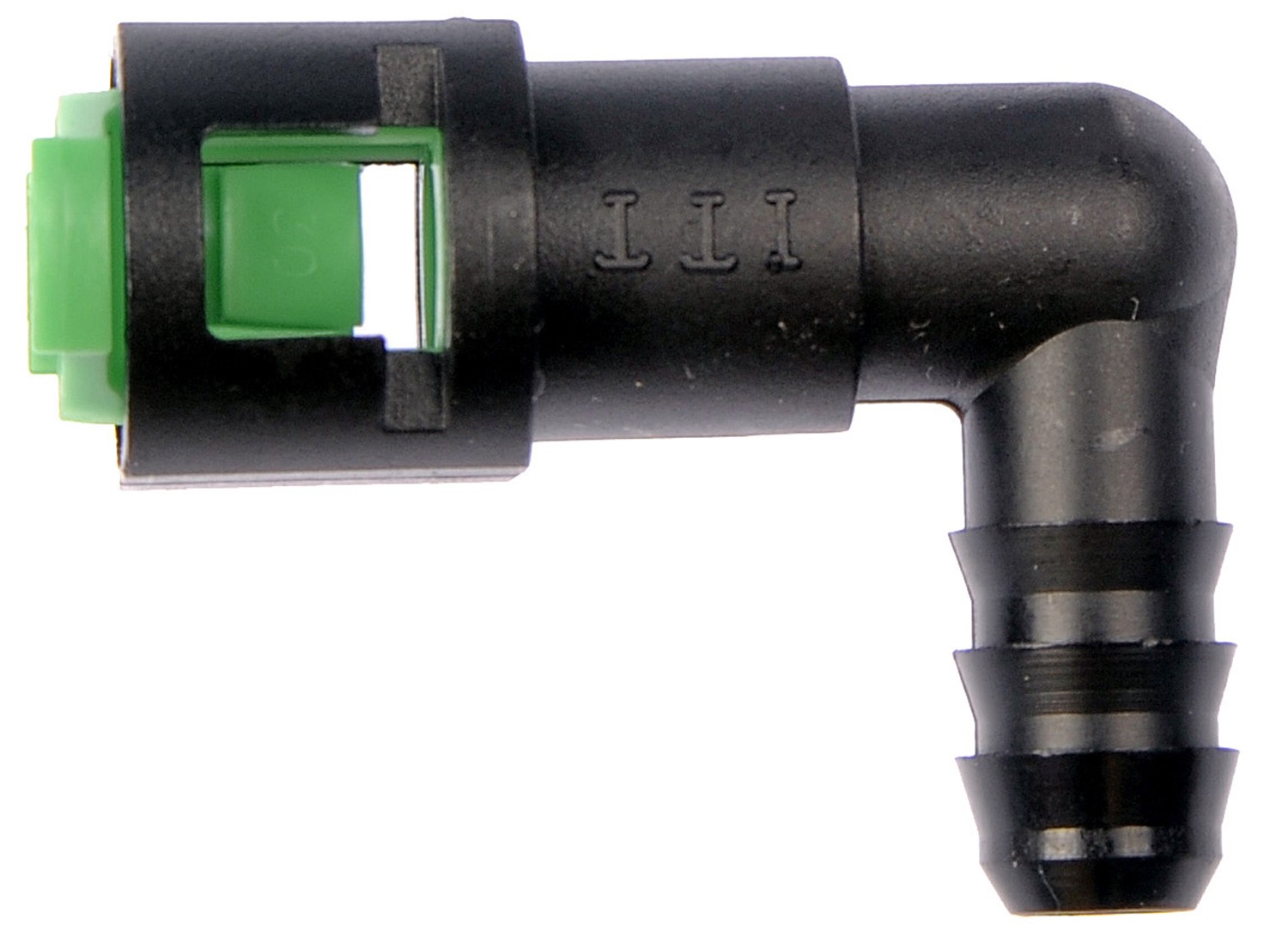 Dorman DOR-800-092 Fuel Line Quick Connector 90 Degree Angle 5/16In Steel To 3/8 In. Nylon Tubing - Image 2
