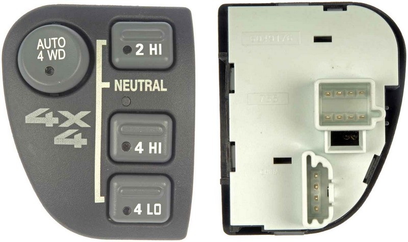 Dorman DOR-901-060 Four Wheel Drive Selector Switch - Dash Mount; without/Electric Shift