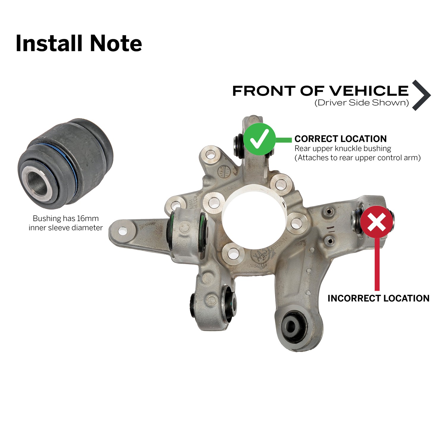 Dorman DOR-905-531 Suspension Knuckle Bushing
