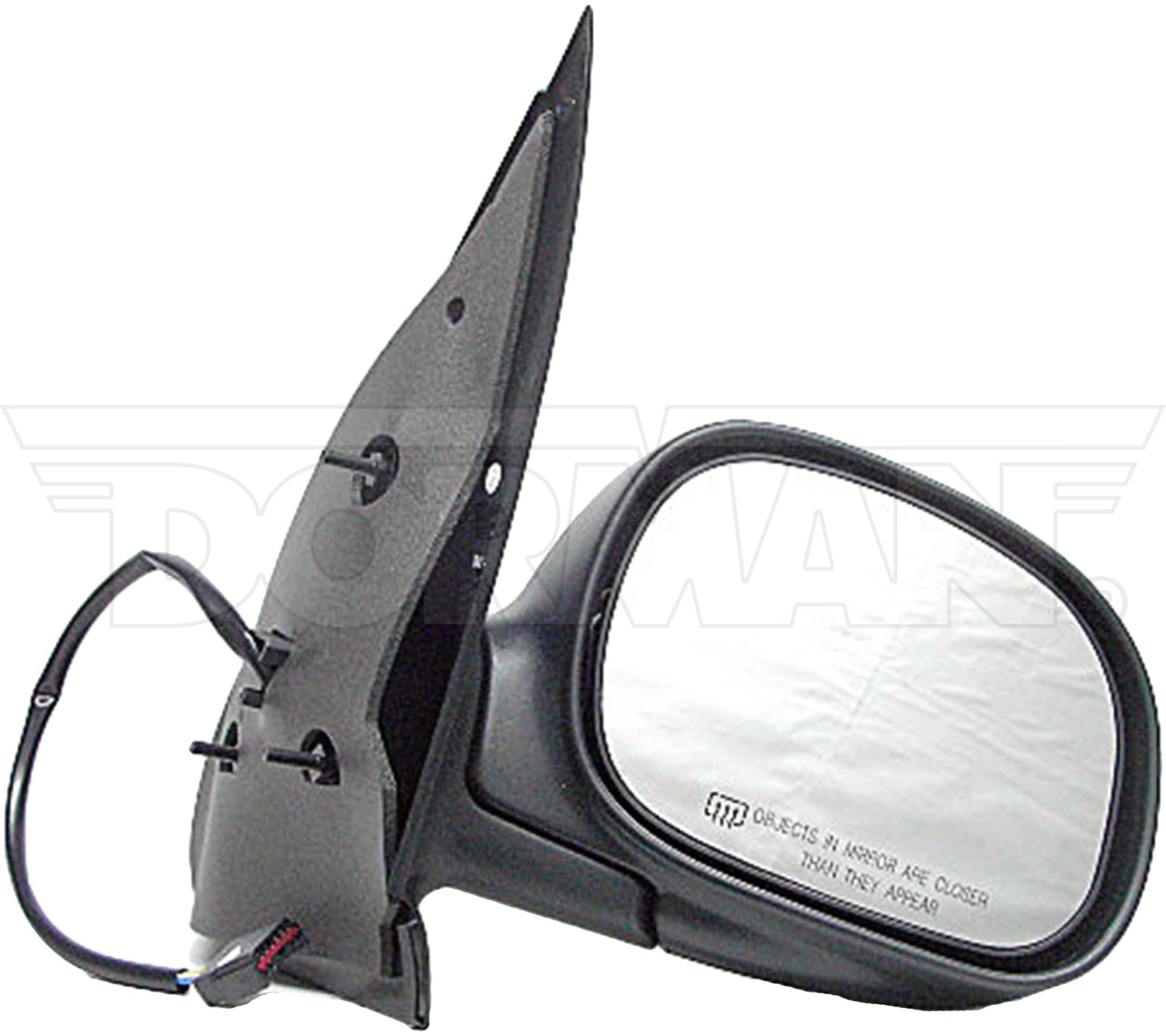 Dorman DOR-955-003 Side View Mirror - Right, Power, Non-Heated, No Signal, Black