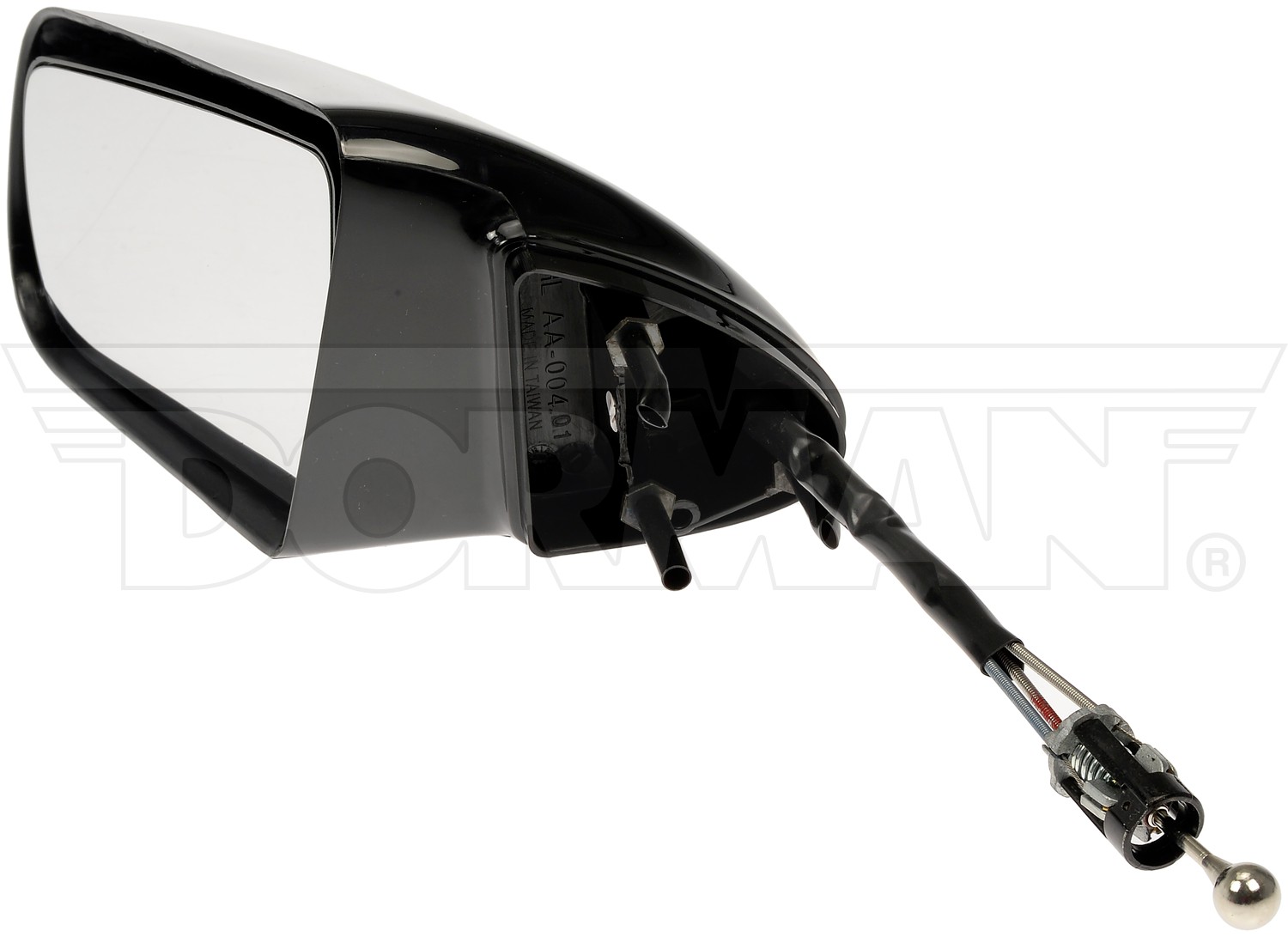 Dorman DOR-955-107 Side View Mirror - Left, Manual Remote Black