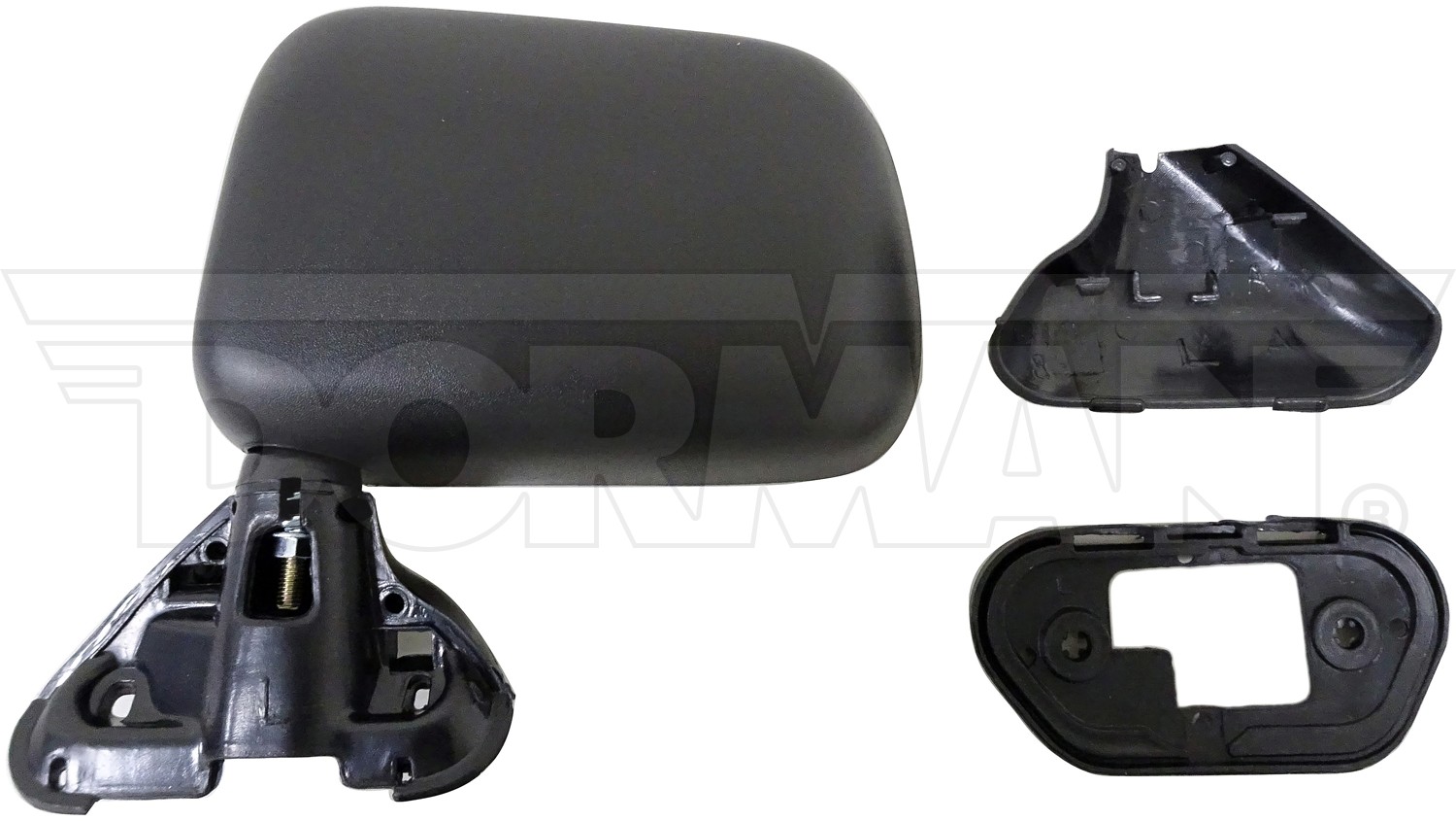 Dorman DOR-955-214 Side View Mirror - Left, Door Mount, Manual, Black