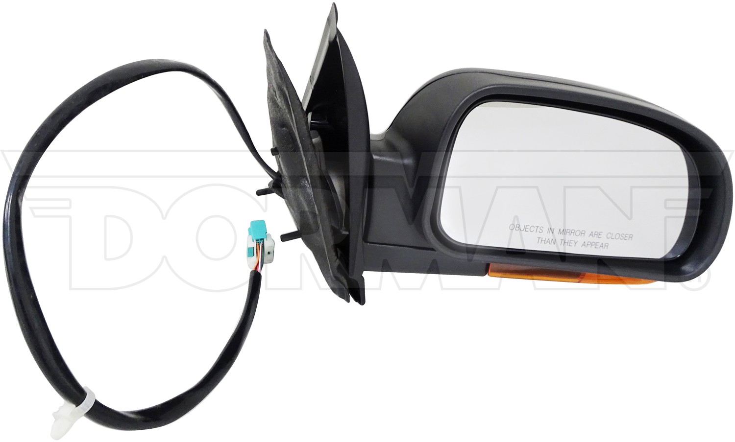 Dorman DOR-955-825 Side View Mirror Right Power, Manual Folding, with Amber Lens