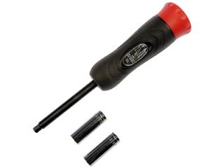 Dorman DOR-974-502 1/4 In. Adjustable Torque Driver w/11 and 12 mm Sockets, 6 Bits, Adaptor in Case