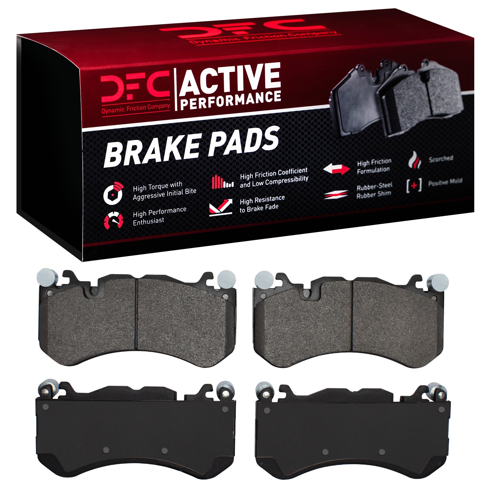 DYN 1115-1291-00 DFC Active Performance Pads - Low Metallic - Image 2