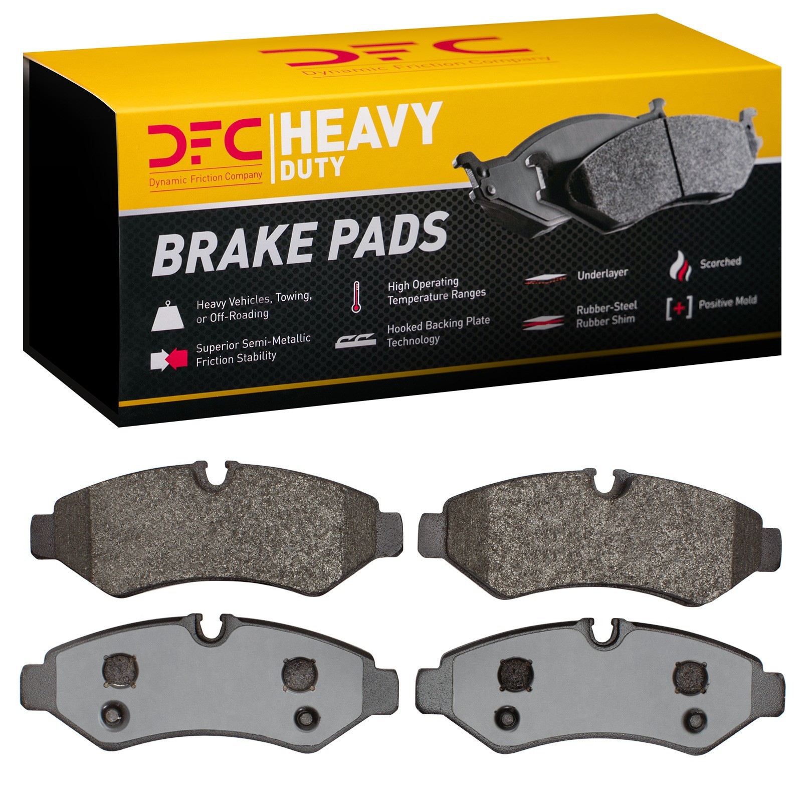 DYN-1214-2201-00 DFC Heavy Duty Pads - Semi Metallic - Image 2