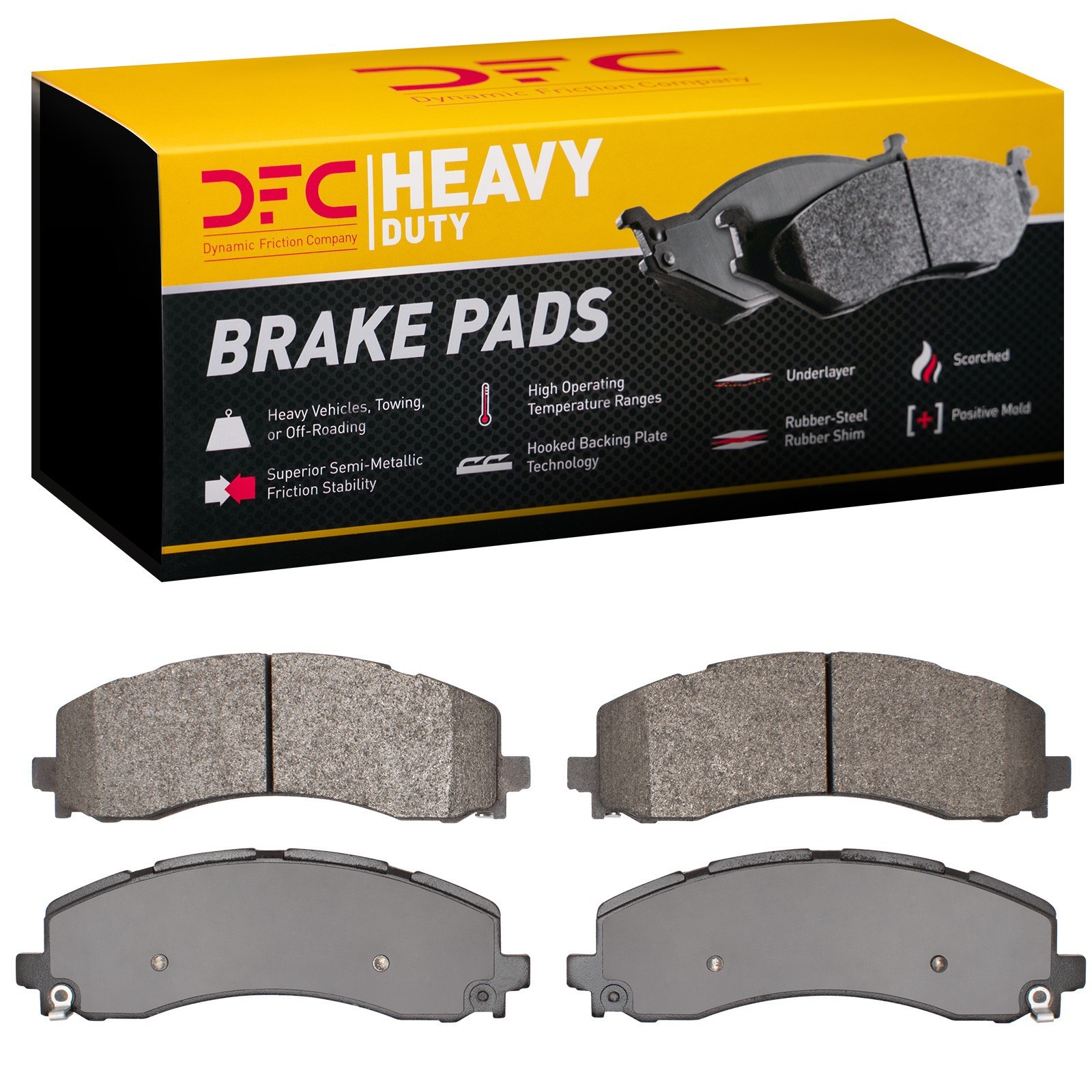 DYN 1214-2225-00 DFC Heavy Duty Pads - Semi Metallic - Image 3