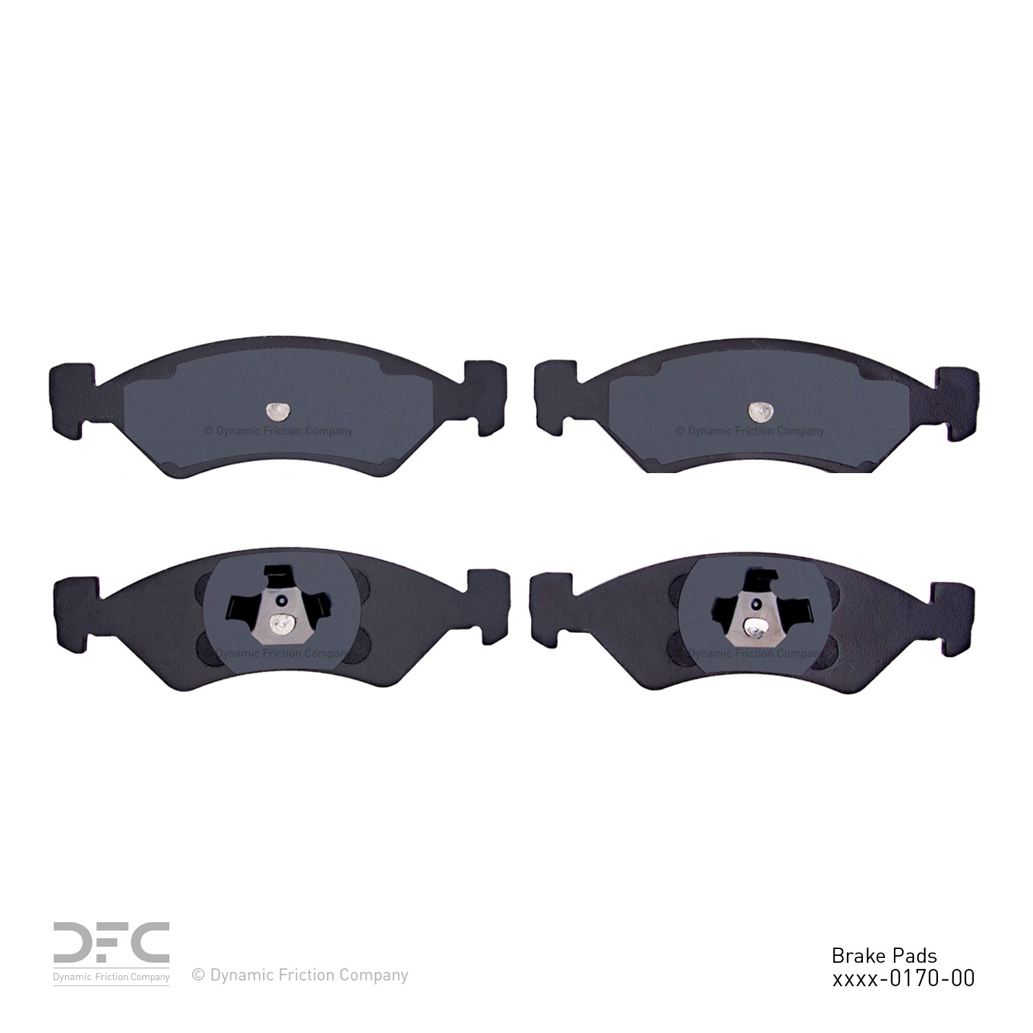DYN 1551-0170-00 DFC 5000 Advanced Brake Pads - Semi Metallic