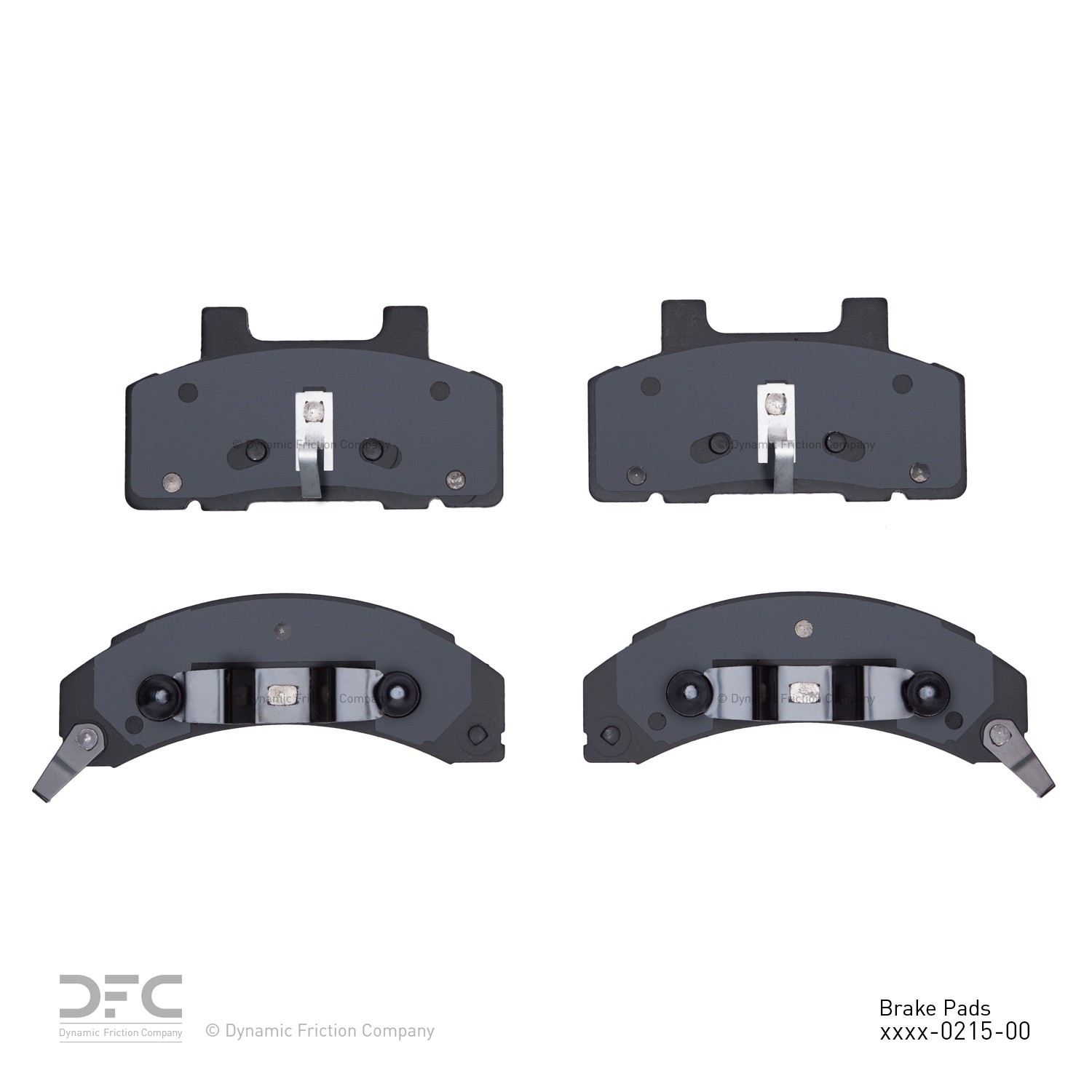 DYN 1551-0215-00 DFC 5000 Advanced Brake Pads - Semi Metallic