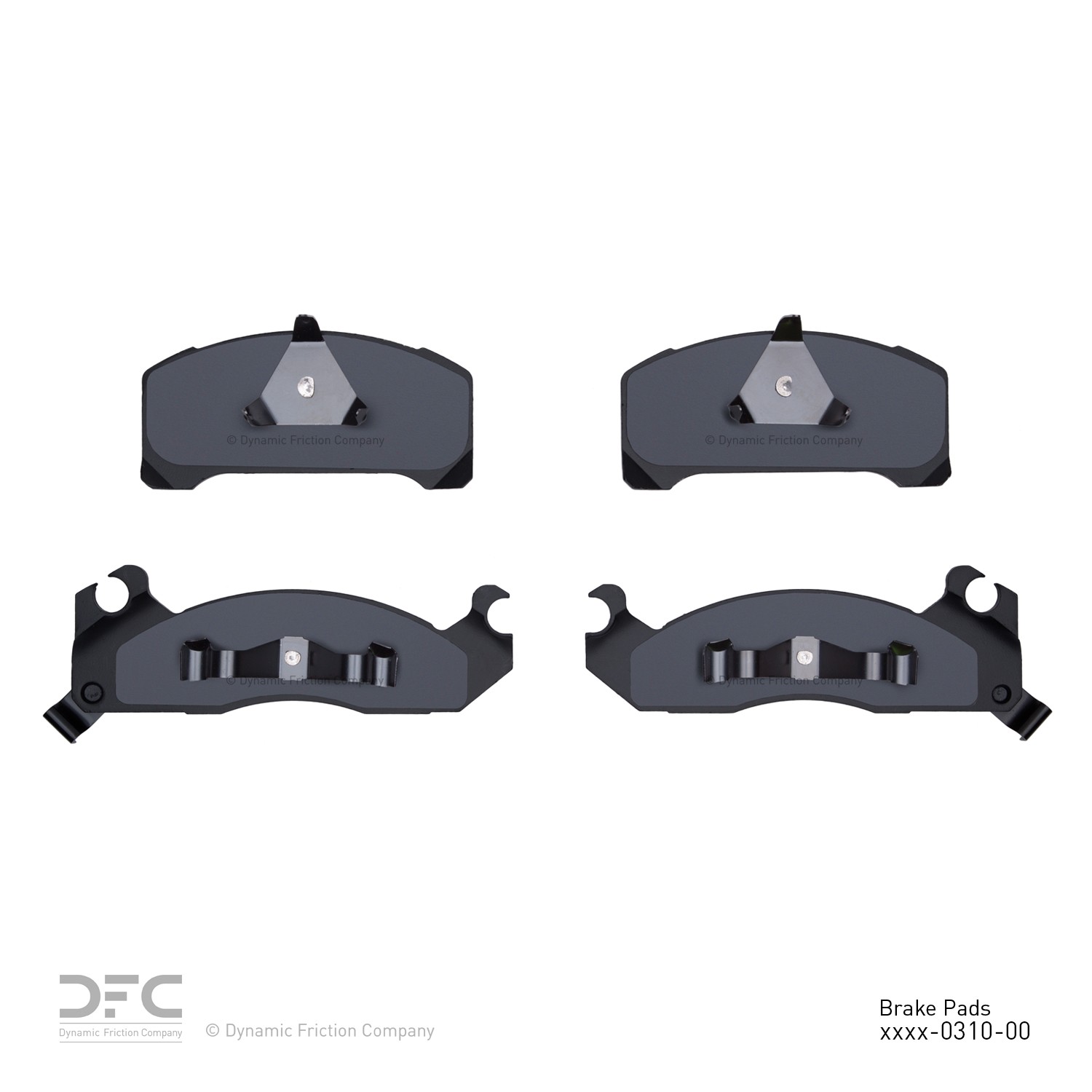 DYN 1551-0310-00 DFC 5000 Advanced Brake Pads - Semi Metallic