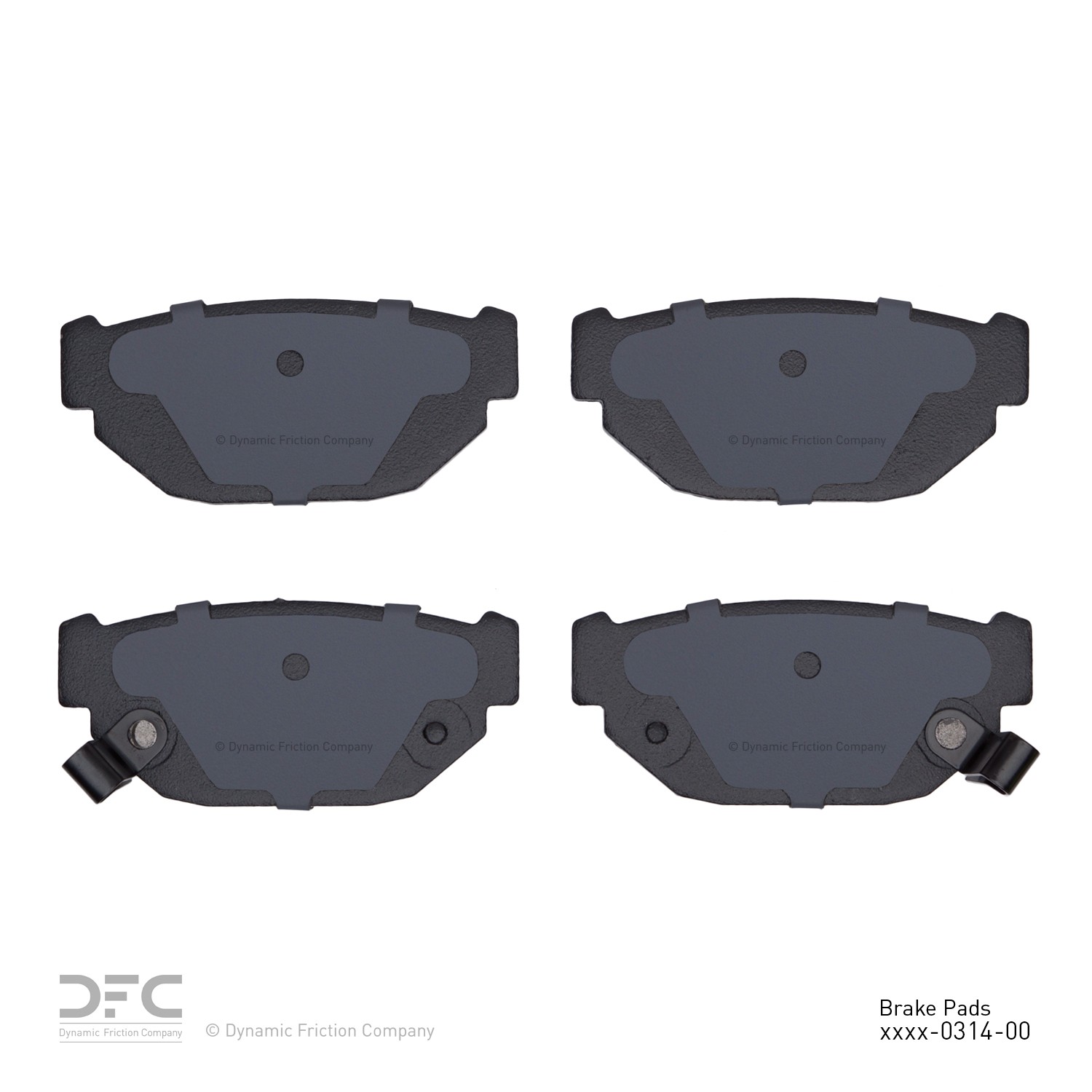 DYN 1551-0314-00 DFC 5000 Advanced Brake Pads - Semi Metallic