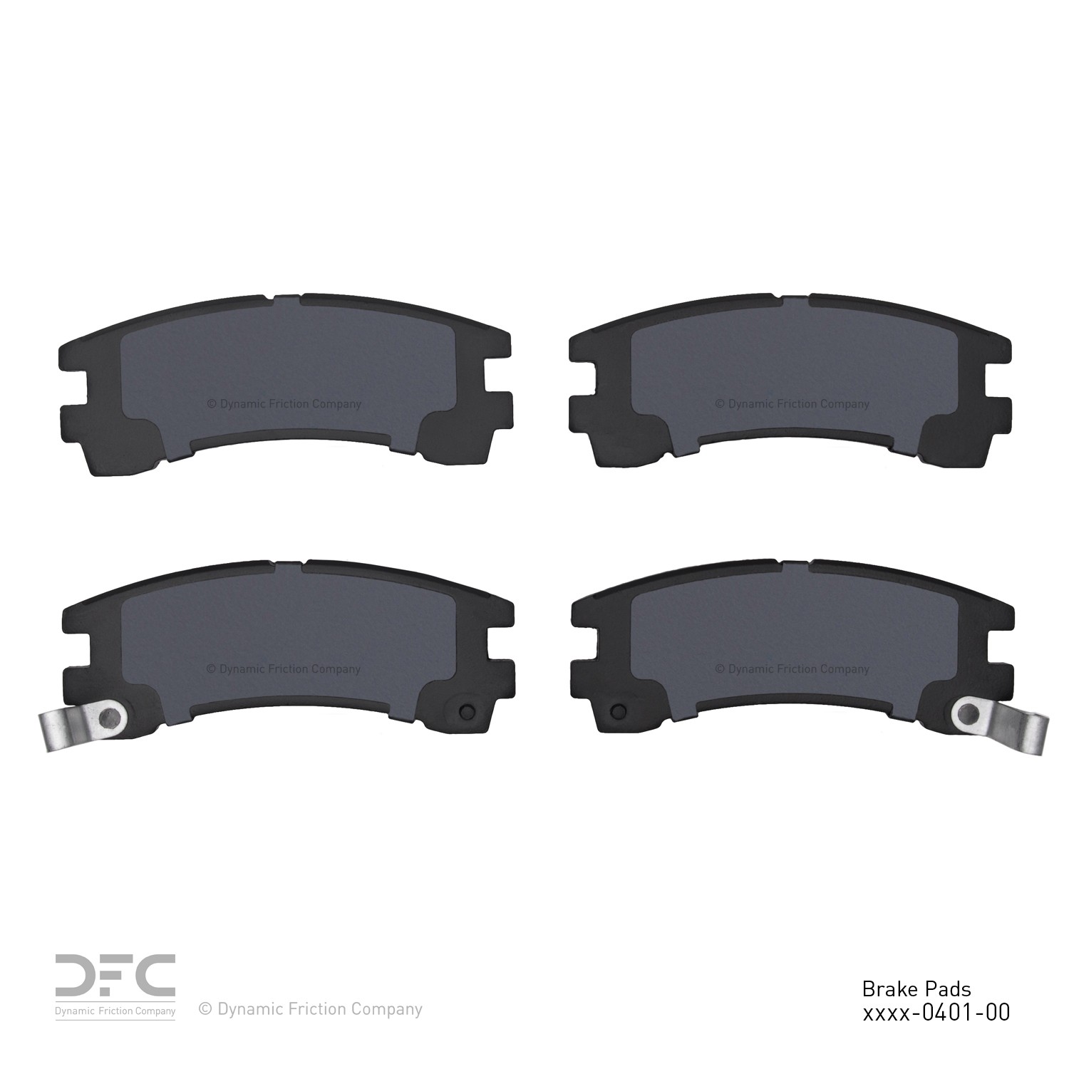DYN 1551-0401-00 DFC 5000 Advanced Brake Pads - Semi Metallic