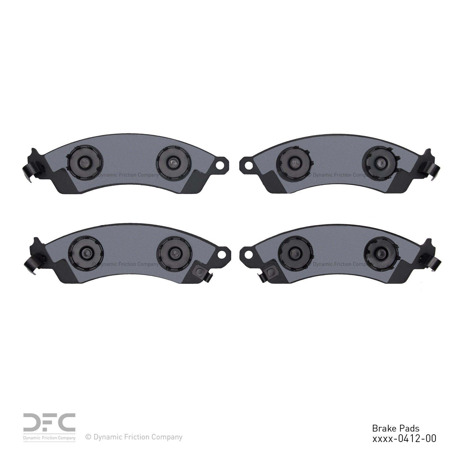 DYN-1551-0412-00 DFC 5000 Advanced Brake Pads - Semi Metallic