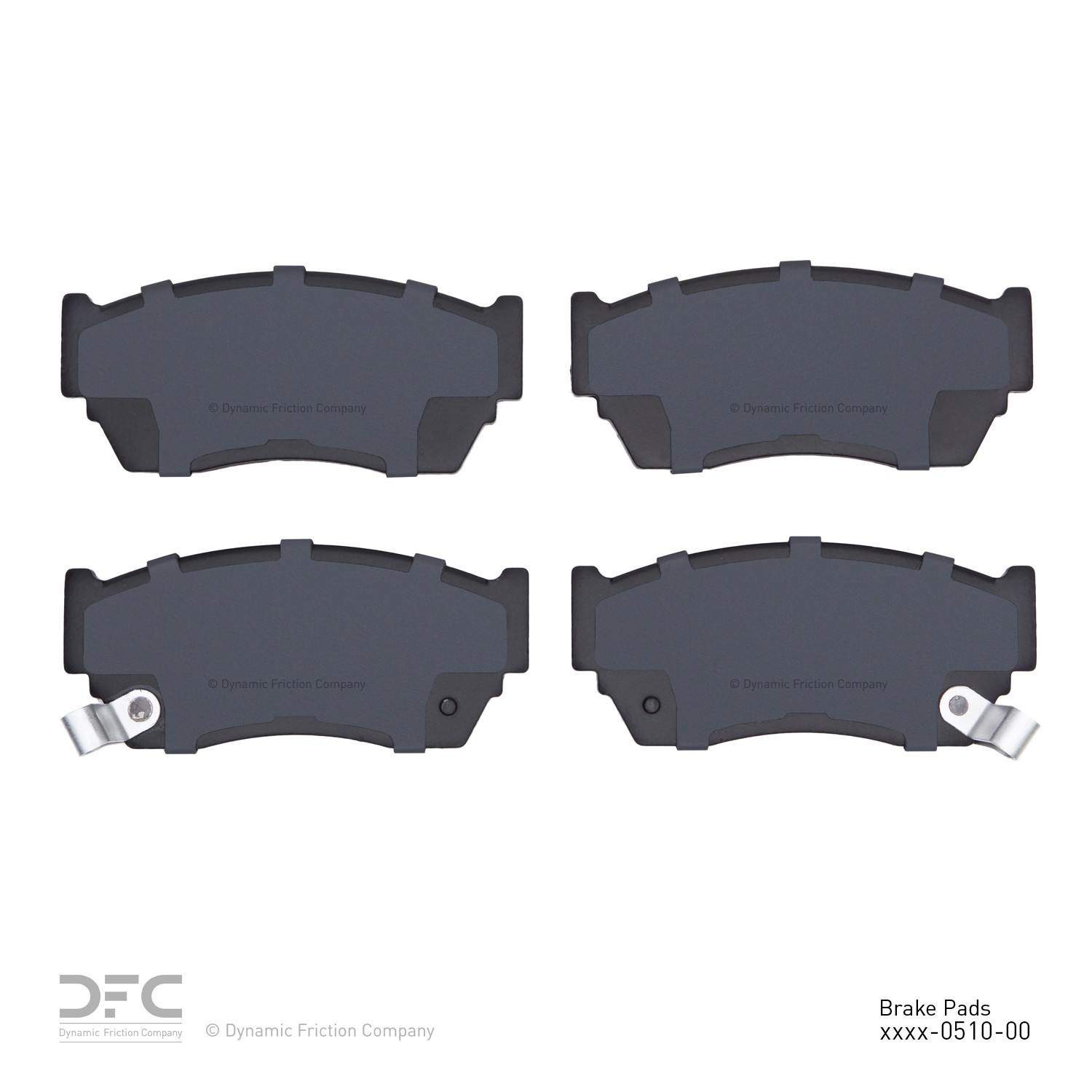 DYN 1551-0510-00 DFC 5000 Advanced Brake Pads - Semi Metallic