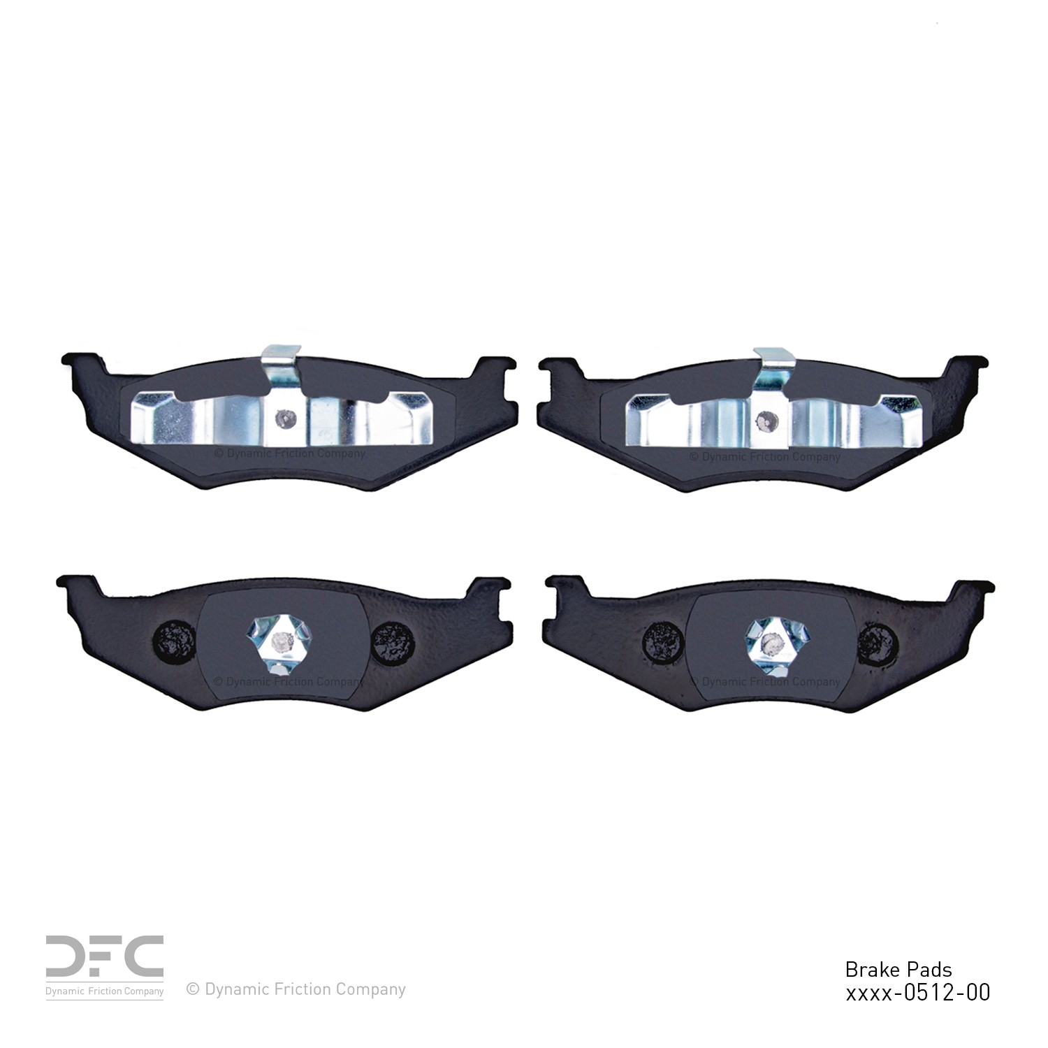 DYN-1551-0512-00 DFC 5000 Advanced Brake Pads - Semi Metallic