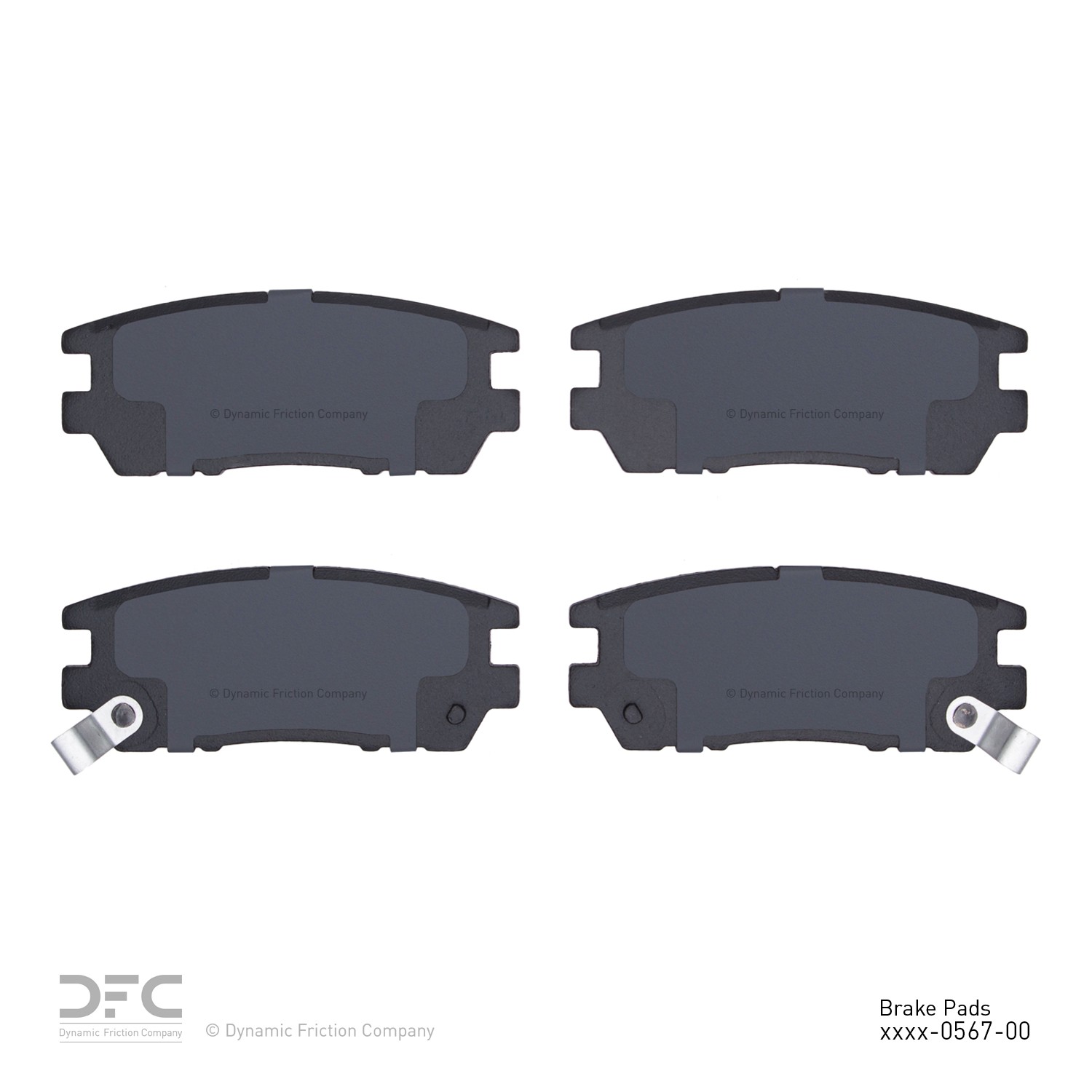 DYN 1551-0567-00 DFC 5000 Advanced Brake Pads - Ceramic