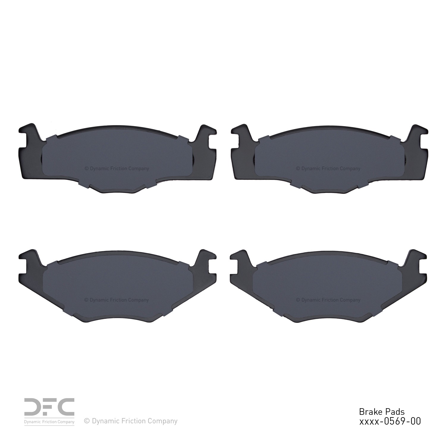 DYN 1551-0569-00 DFC 5000 Advanced Brake Pads - Low Metallic