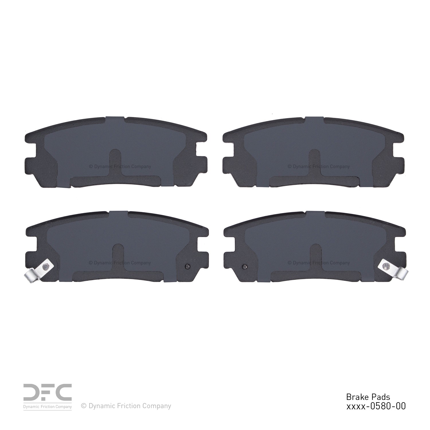 DYN-1551-0580-00 DFC 5000 Advanced Brake Pads - Ceramic