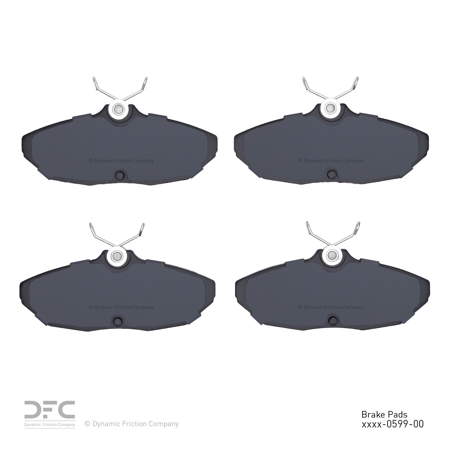 DYN 1551-0599-00 DFC 5000 Advanced Brake Pads - Semi Metallic