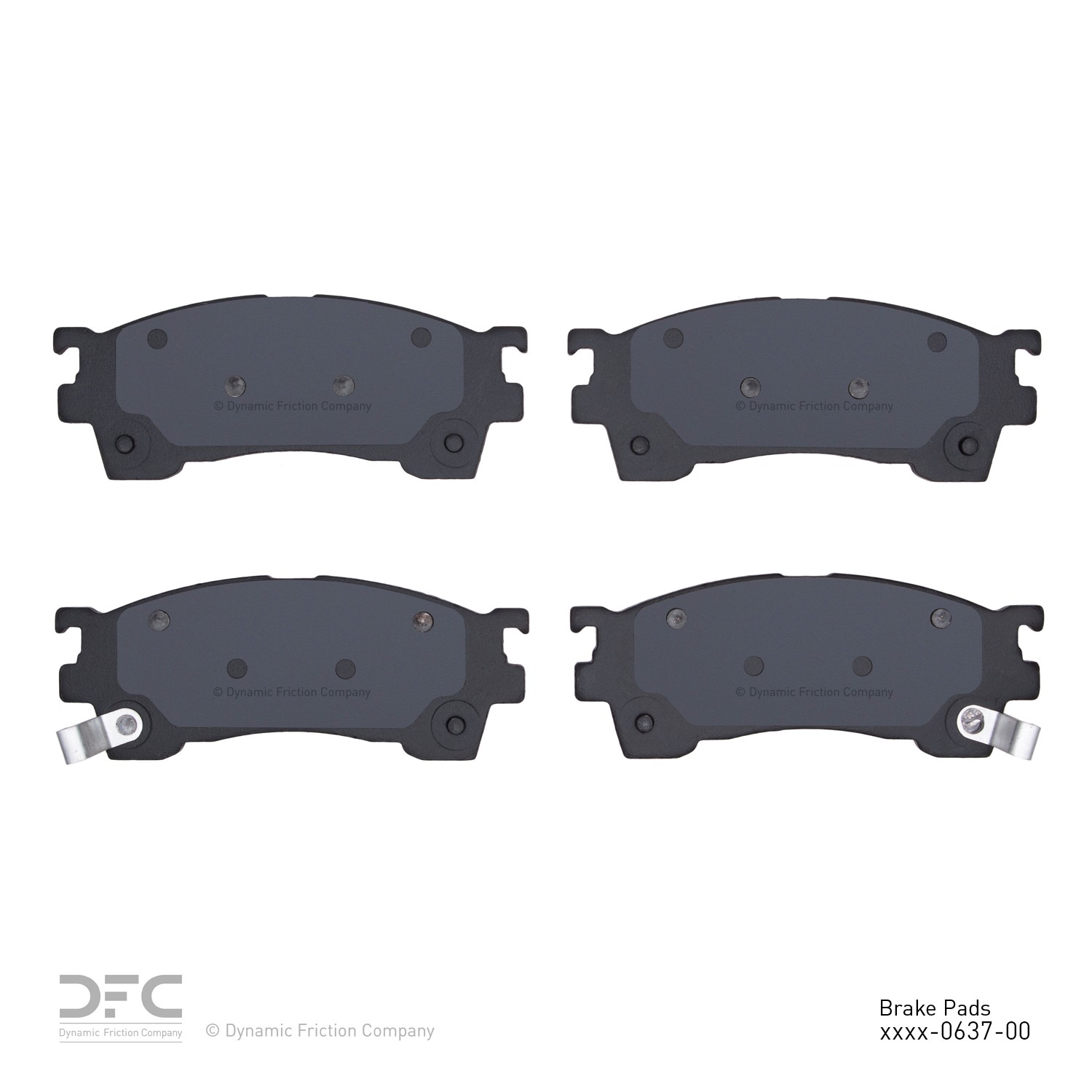 DYN 1551-0637-00 DFC 5000 Advanced Brake Pads - Ceramic
